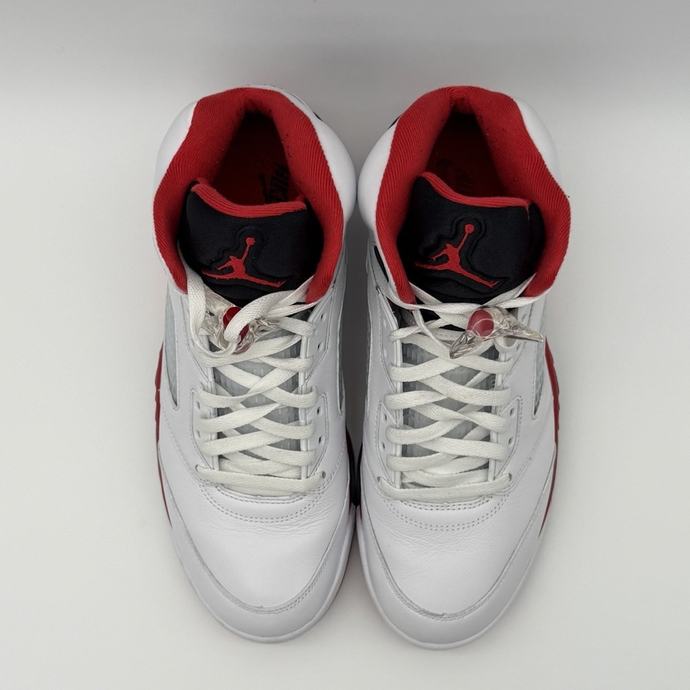 Air Jordan 5 Retro OG Fire Red Black Tongue HQ7978-101 12M clean/authenticated! - Picture 6 of 16